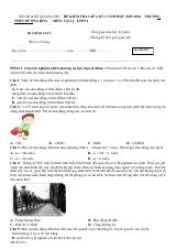 Đề thi Giữa kì 1 Vật lí 11 năm 2025-2026 trường THPT Hướng Hóa (Quảng Trị)
